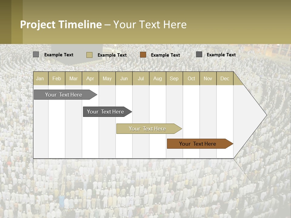 Al-Haram Mosque Worship In Mecca PowerPoint Template