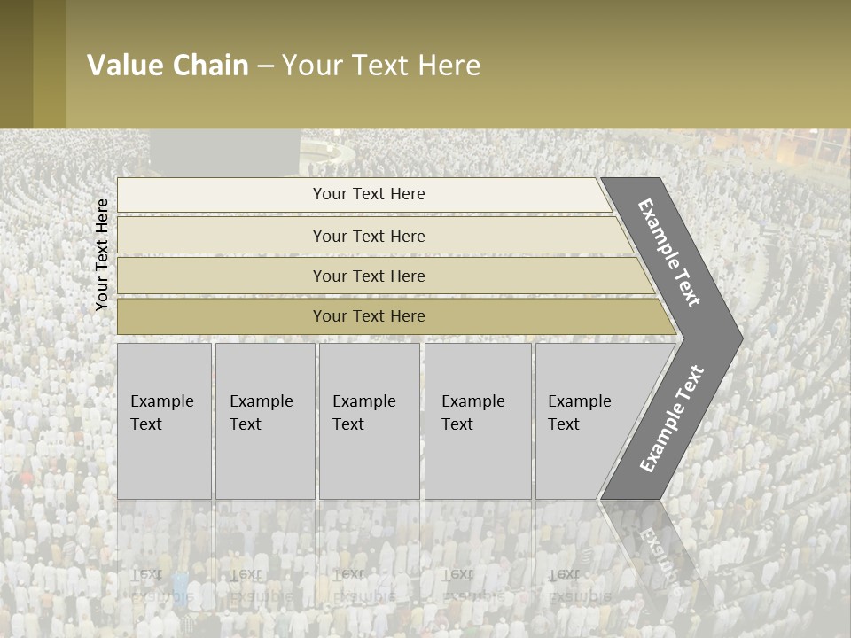 Al-Haram Mosque Worship In Mecca PowerPoint Template