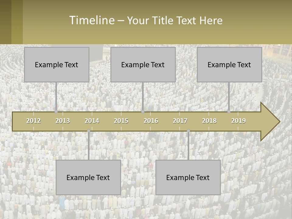 Al-Haram Mosque Worship In Mecca PowerPoint Template