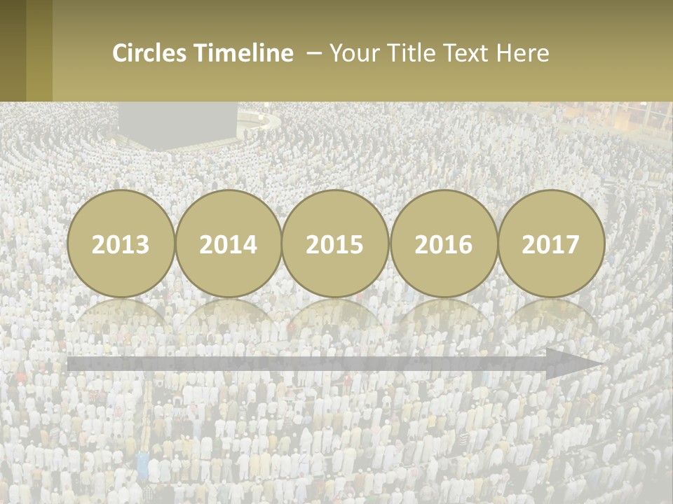 Al-Haram Mosque Worship In Mecca PowerPoint Template