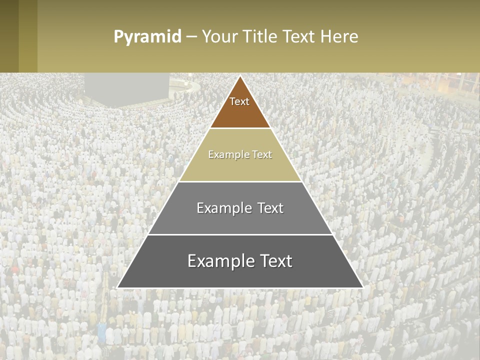 Al-Haram Mosque Worship In Mecca PowerPoint Template