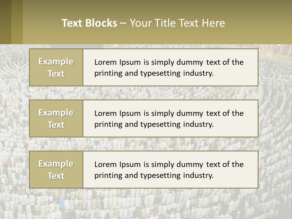 Al-Haram Mosque Worship In Mecca PowerPoint Template