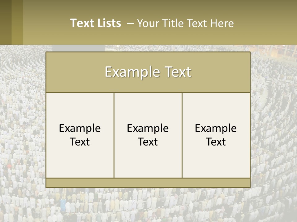 Al-Haram Mosque Worship In Mecca PowerPoint Template