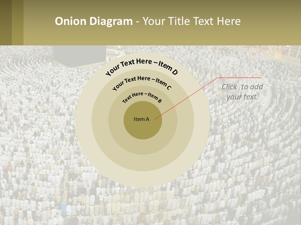 Al-Haram Mosque Worship In Mecca PowerPoint Template