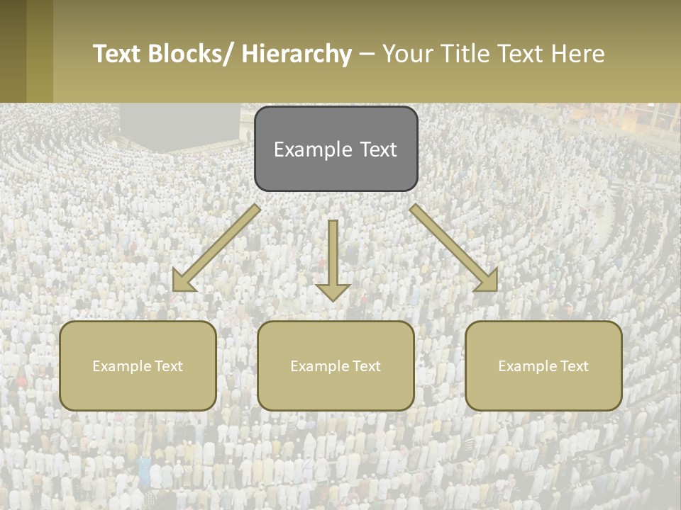 Al-Haram Mosque Worship In Mecca PowerPoint Template