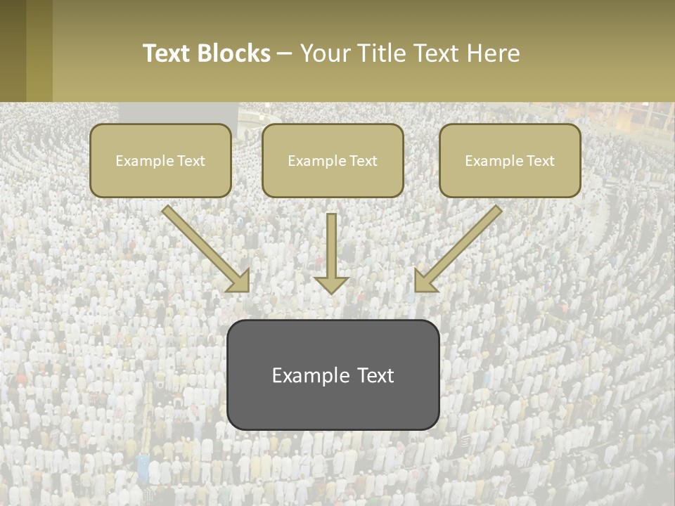 Al-Haram Mosque Worship In Mecca PowerPoint Template