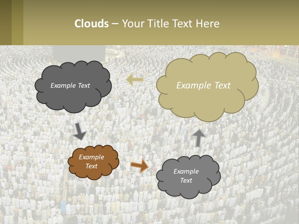 Al-Haram Mosque Worship In Mecca PowerPoint Template