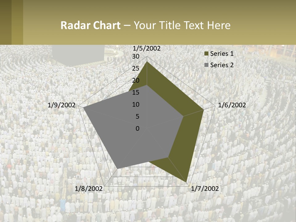 Al-Haram Mosque Worship In Mecca PowerPoint Template