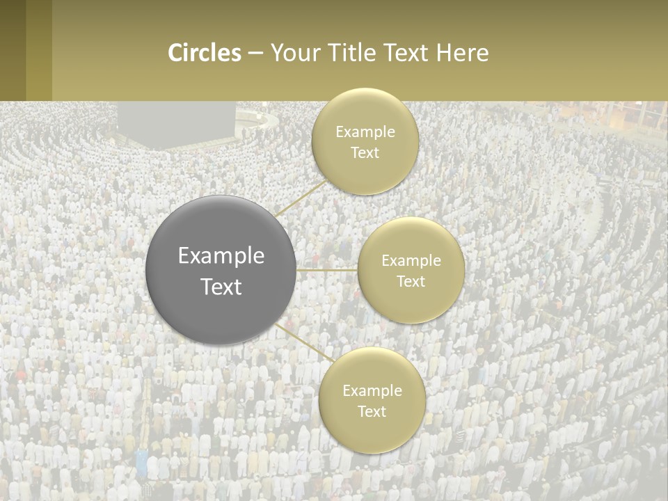Al-Haram Mosque Worship In Mecca PowerPoint Template