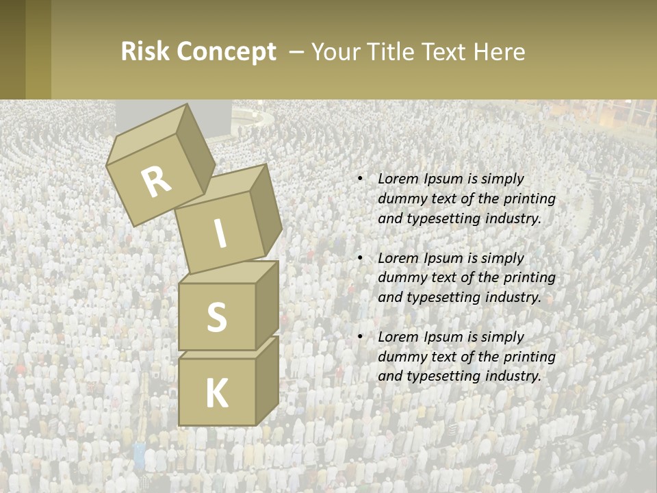 Al-Haram Mosque Worship In Mecca PowerPoint Template