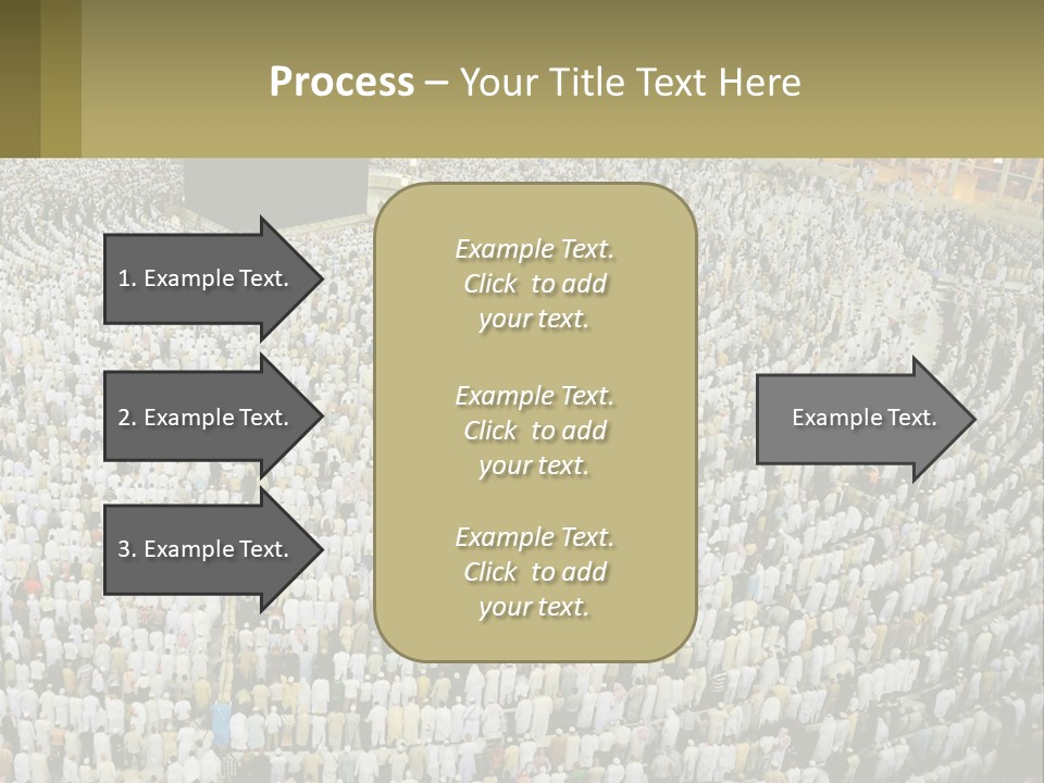 Al-Haram Mosque Worship In Mecca PowerPoint Template