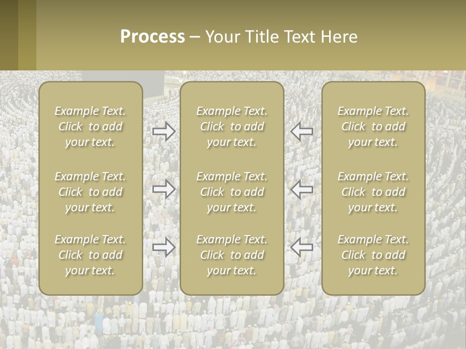 Al-Haram Mosque Worship In Mecca PowerPoint Template