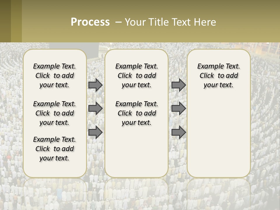 Al-Haram Mosque Worship In Mecca PowerPoint Template