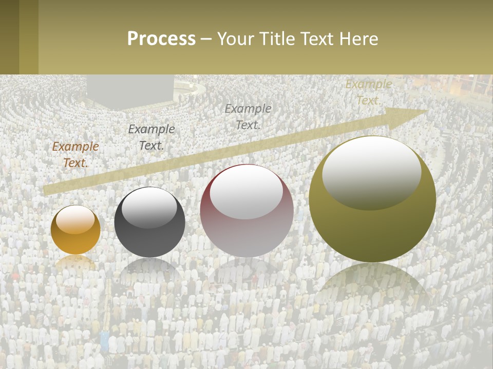 Al-Haram Mosque Worship In Mecca PowerPoint Template