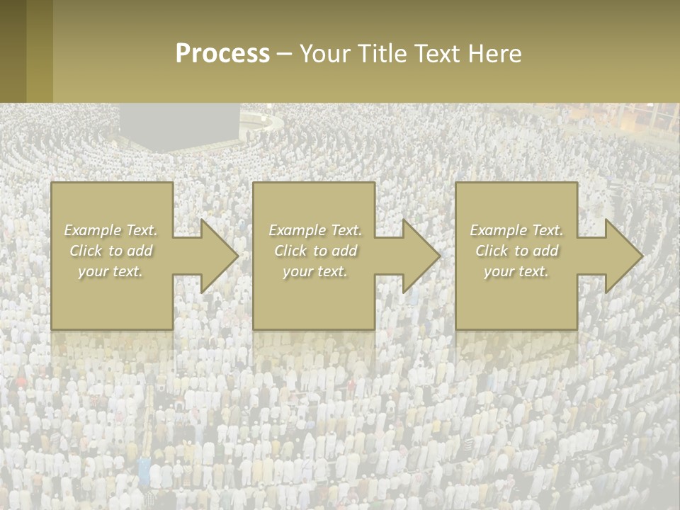 Al-Haram Mosque Worship In Mecca PowerPoint Template