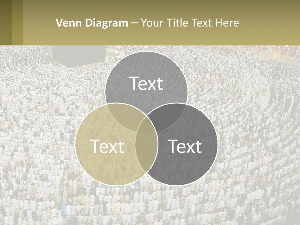 Al-Haram Mosque Worship In Mecca PowerPoint Template