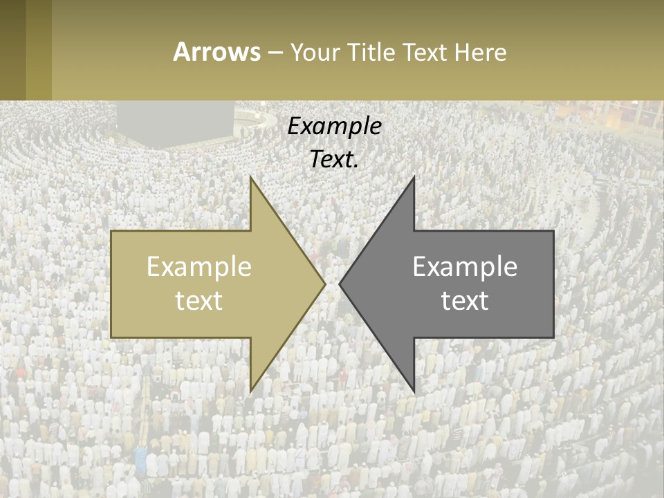 Al-Haram Mosque Worship In Mecca PowerPoint Template