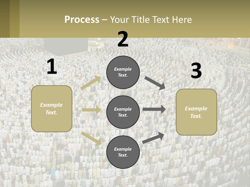 Al-Haram Mosque Worship In Mecca PowerPoint Template