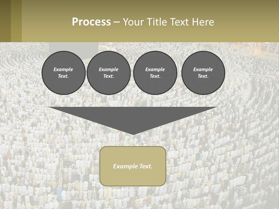 Al-Haram Mosque Worship In Mecca PowerPoint Template