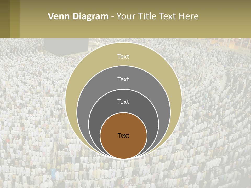 Al-Haram Mosque Worship In Mecca PowerPoint Template