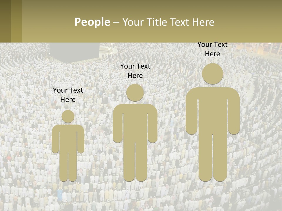 Al-Haram Mosque Worship In Mecca PowerPoint Template