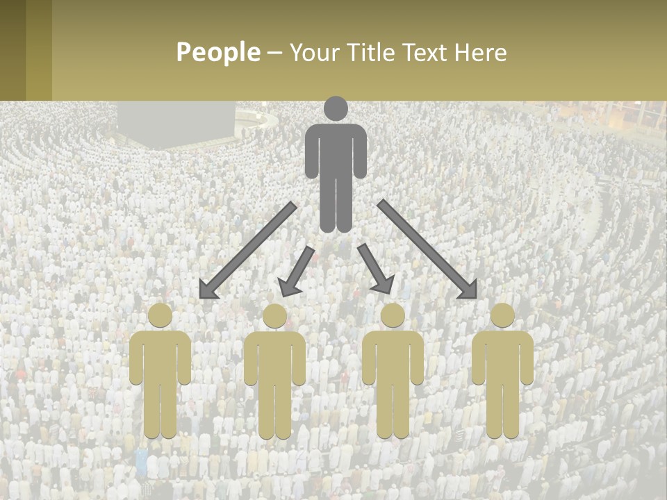 Al-Haram Mosque Worship In Mecca PowerPoint Template