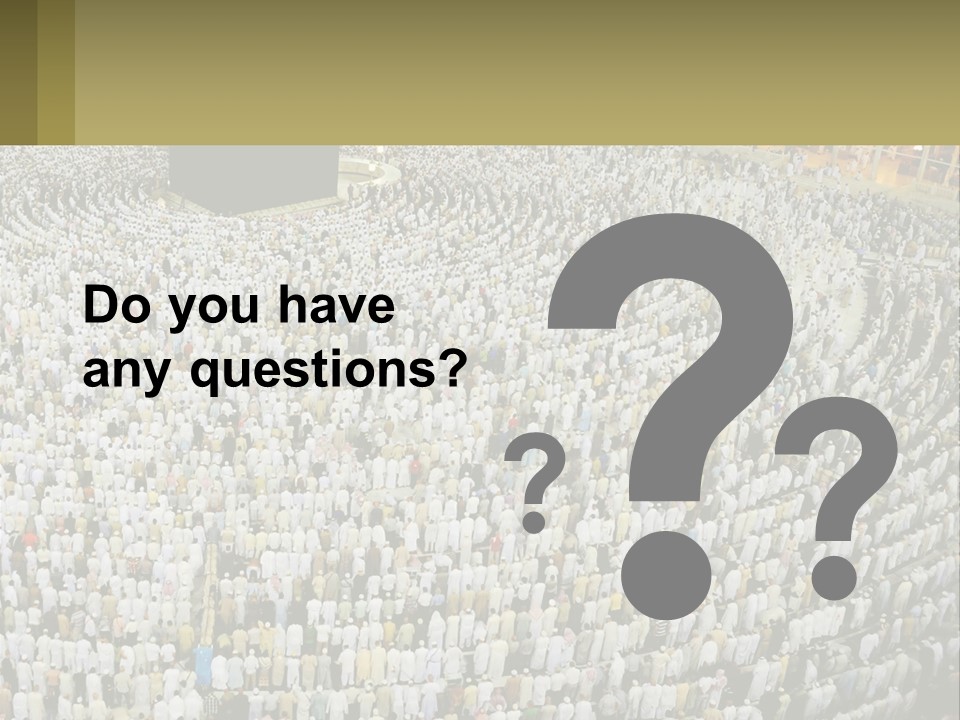 Al-Haram Mosque Worship In Mecca PowerPoint Template