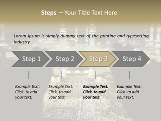 Al-Haram Mosque At Night PowerPoint Template