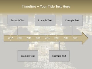 Al-Haram Mosque At Night PowerPoint Template