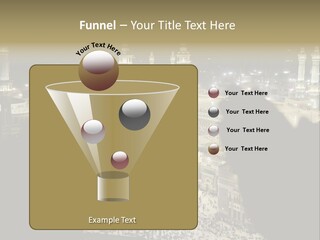 Al-Haram Mosque At Night PowerPoint Template