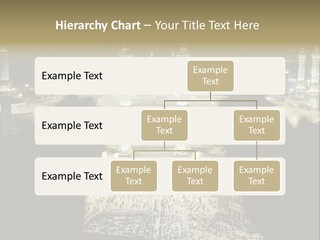 Al-Haram Mosque At Night PowerPoint Template