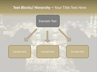 Al-Haram Mosque At Night PowerPoint Template