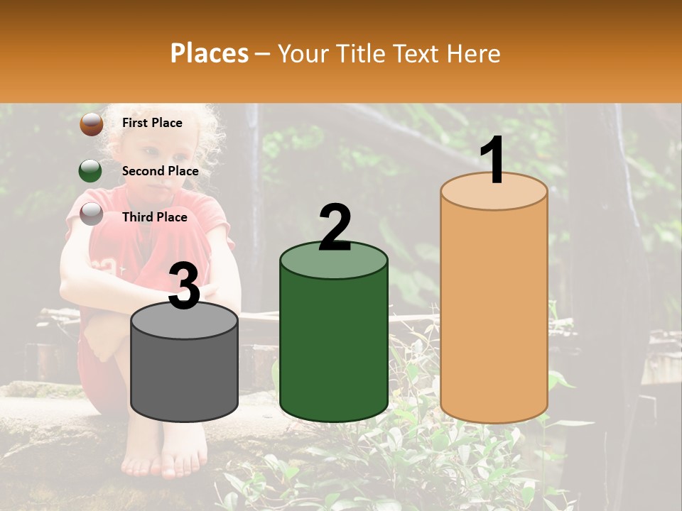 Girl By The Bridge PowerPoint Template