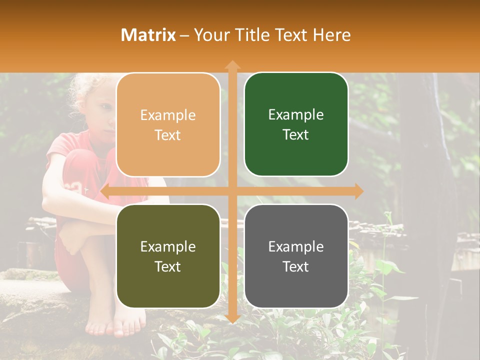 Girl By The Bridge PowerPoint Template