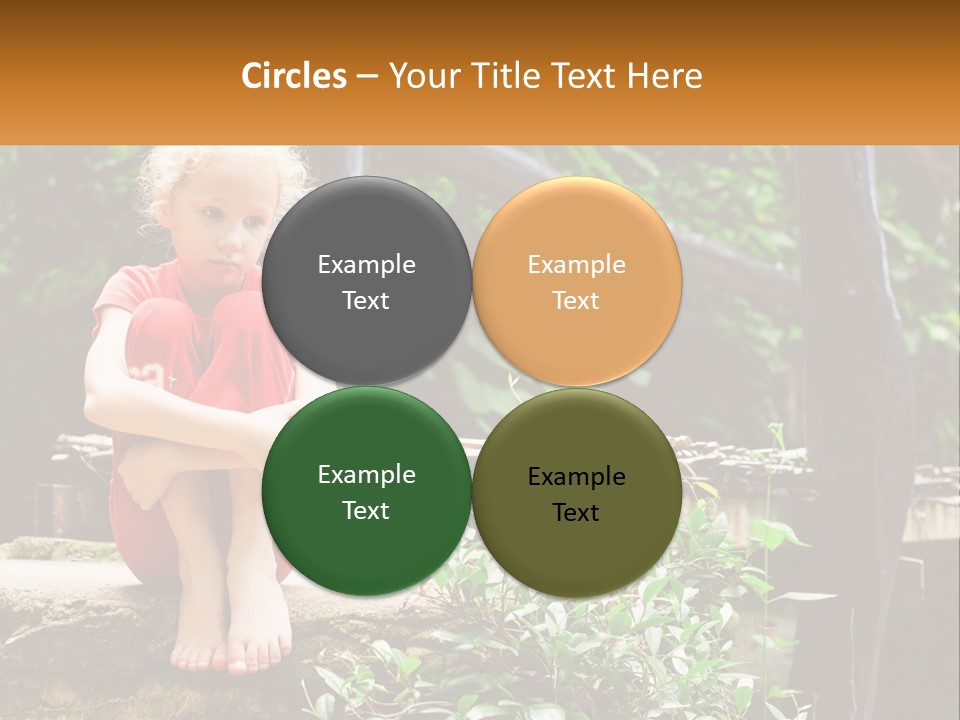 Girl By The Bridge PowerPoint Template