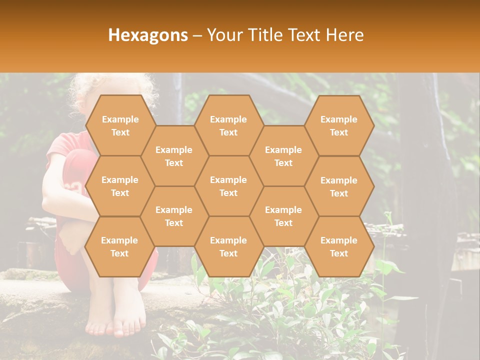 Girl By The Bridge PowerPoint Template