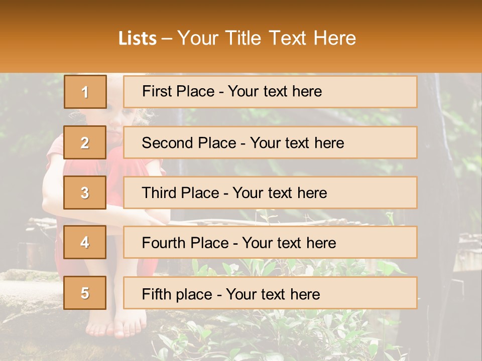 Girl By The Bridge PowerPoint Template