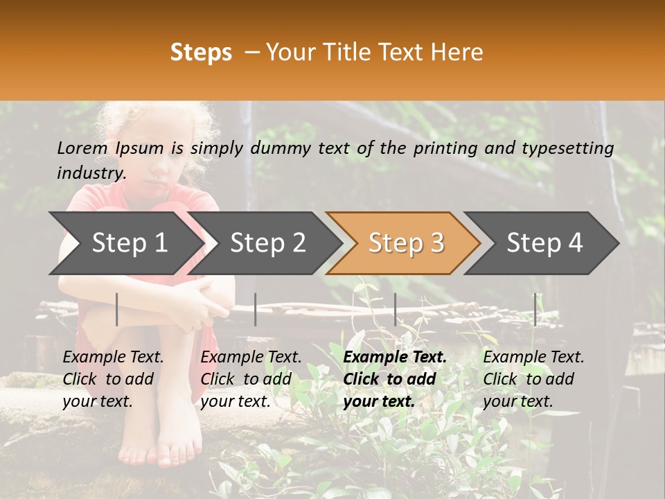 Girl By The Bridge PowerPoint Template