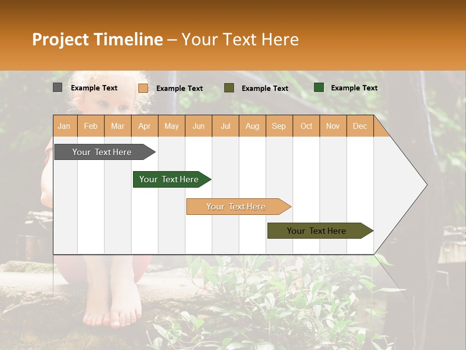 Girl By The Bridge PowerPoint Template