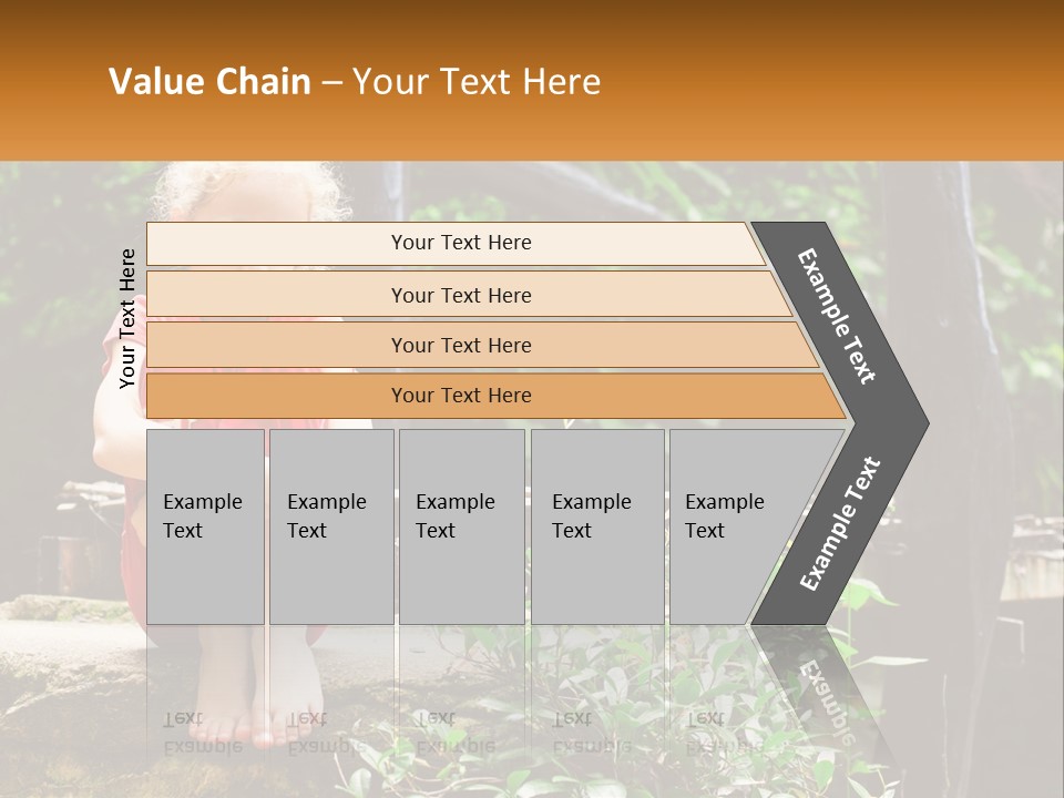 Girl By The Bridge PowerPoint Template