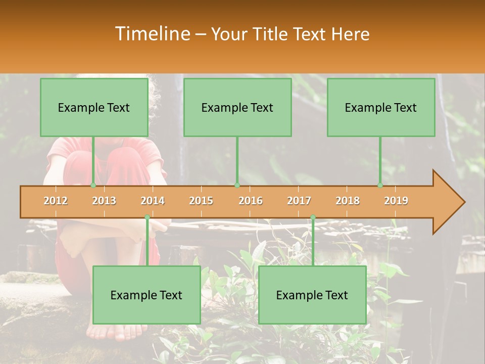 Girl By The Bridge PowerPoint Template