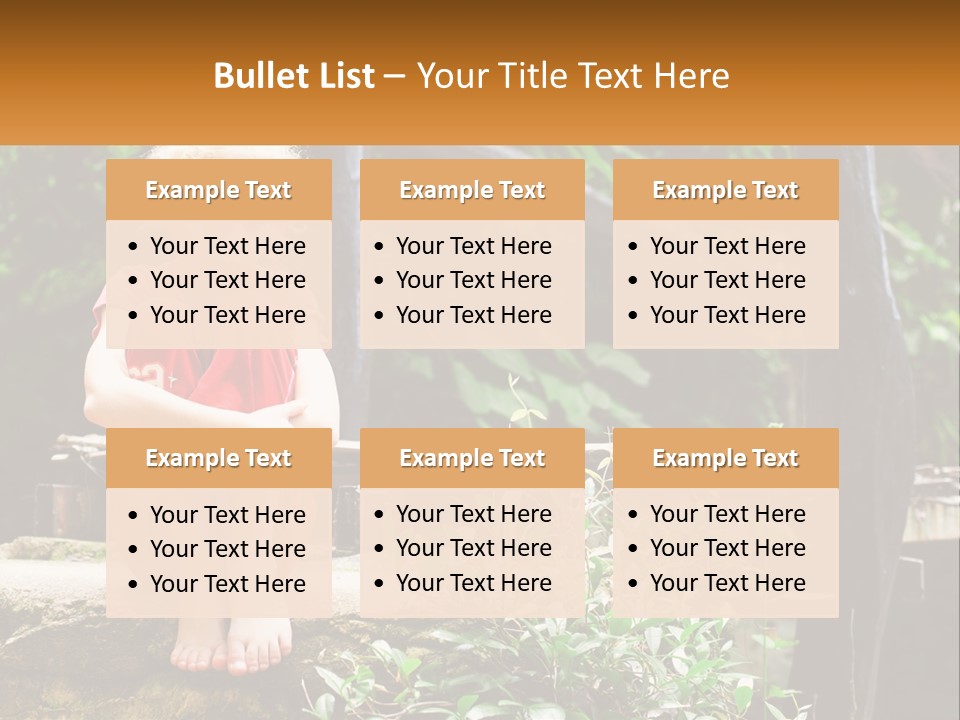 Girl By The Bridge PowerPoint Template