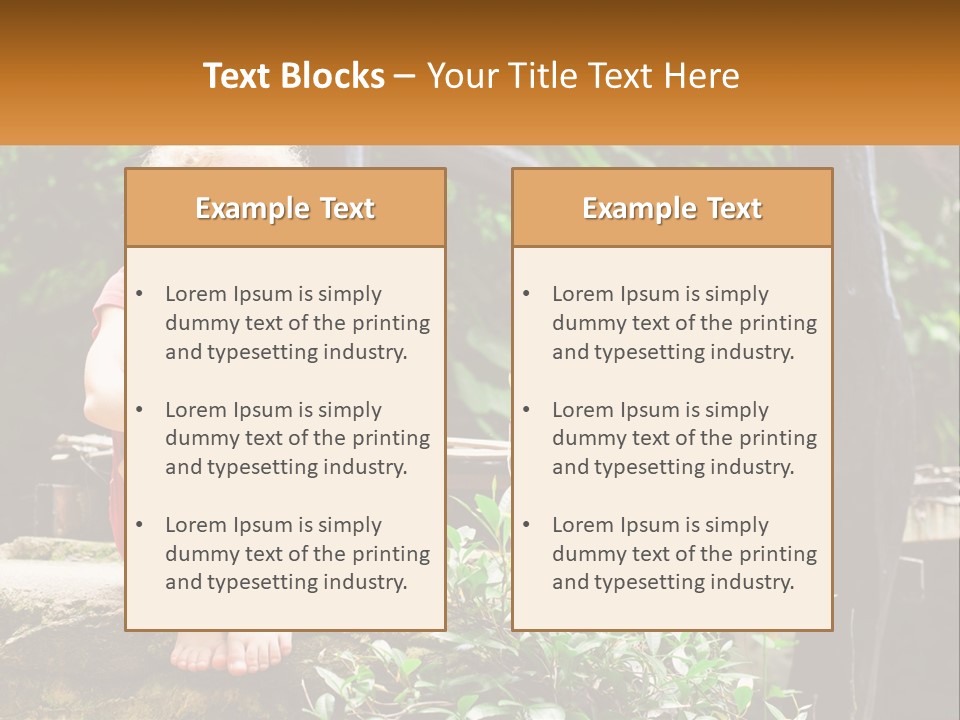 Girl By The Bridge PowerPoint Template