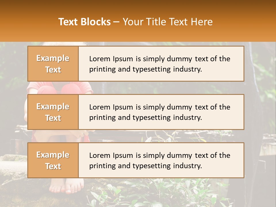 Girl By The Bridge PowerPoint Template