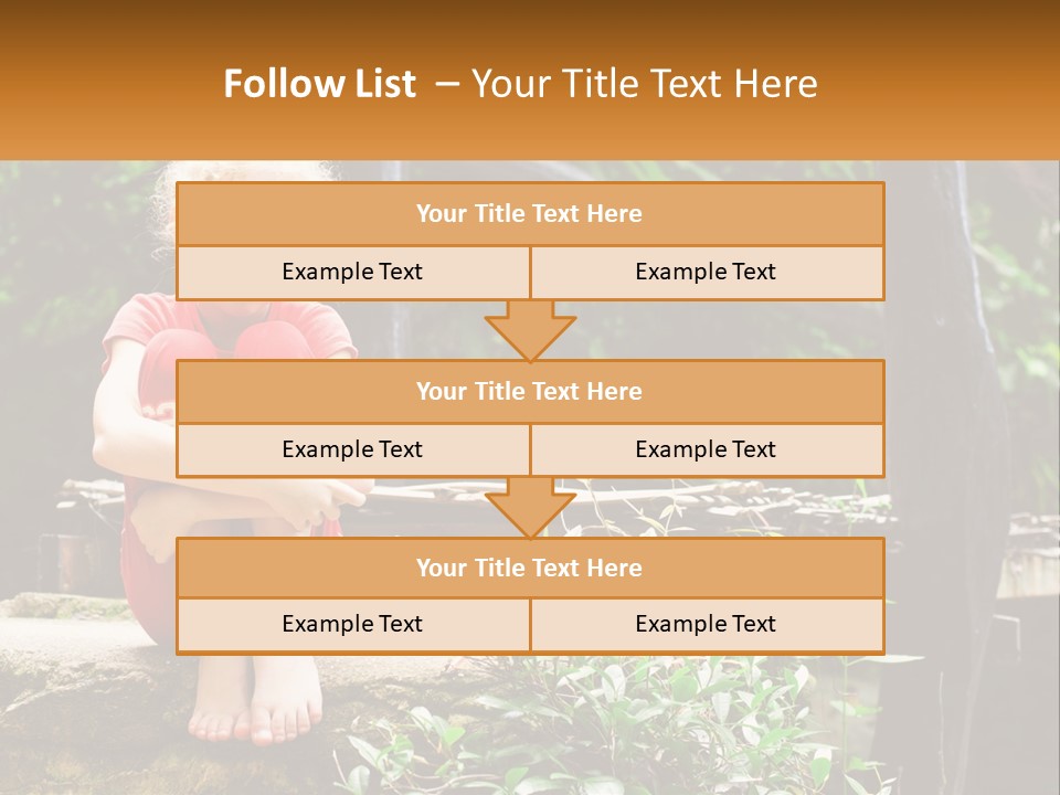 Girl By The Bridge PowerPoint Template