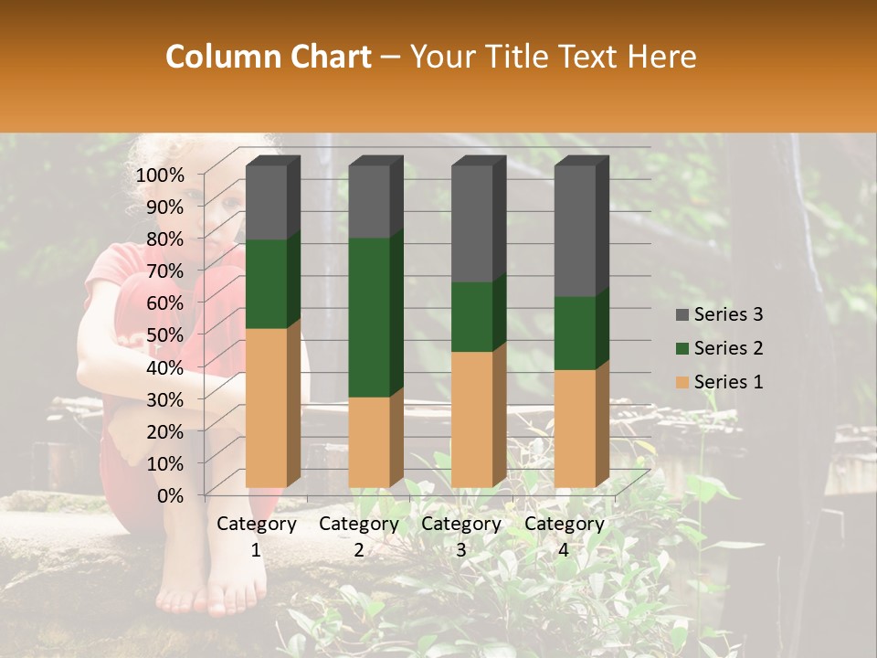 Girl By The Bridge PowerPoint Template