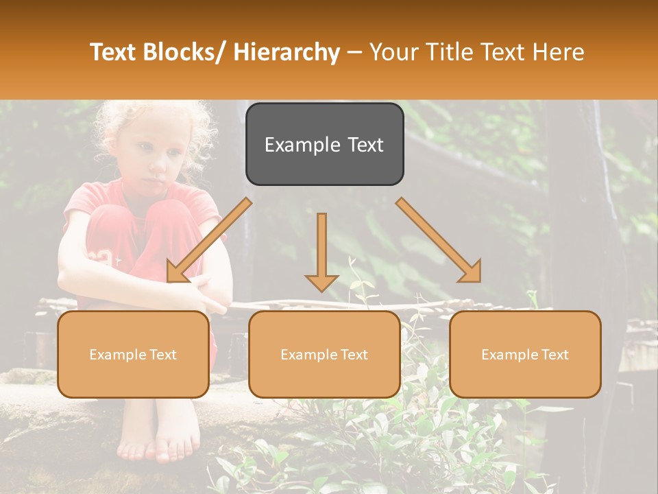 Girl By The Bridge PowerPoint Template