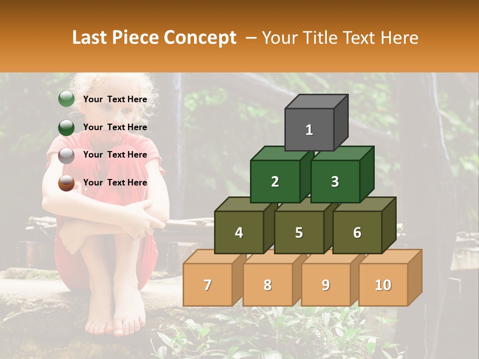 Girl By The Bridge PowerPoint Template