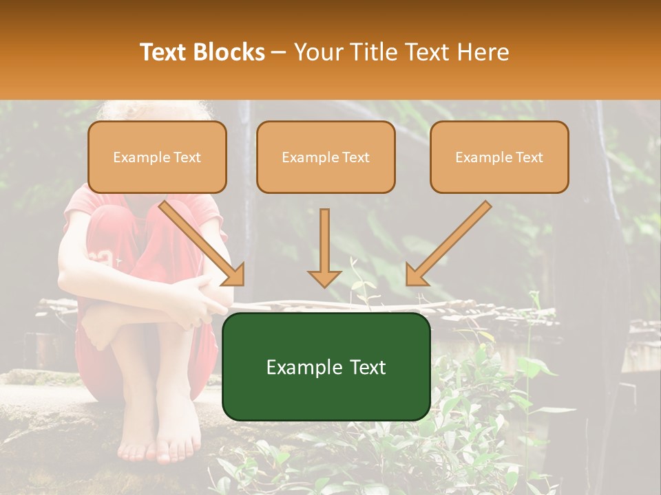 Girl By The Bridge PowerPoint Template