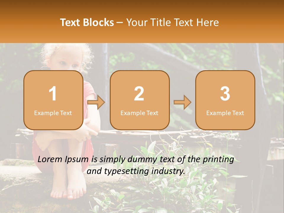 Girl By The Bridge PowerPoint Template